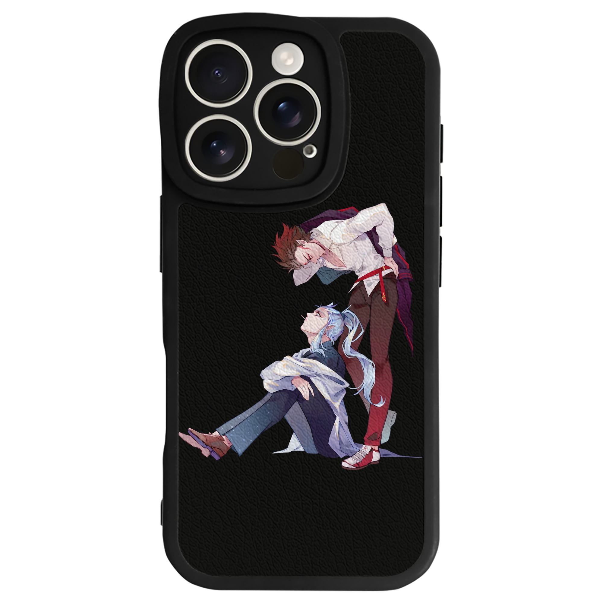 （画像用） Ne Zha 2 ナタ 魔童の大暴れ 【iPhone 16シリーズ対応】シリコンスマホケース（レザー調） 材質：シリコン